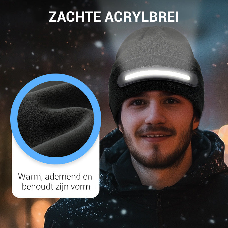 Újratölthető LED sapka Bluetooth-szal