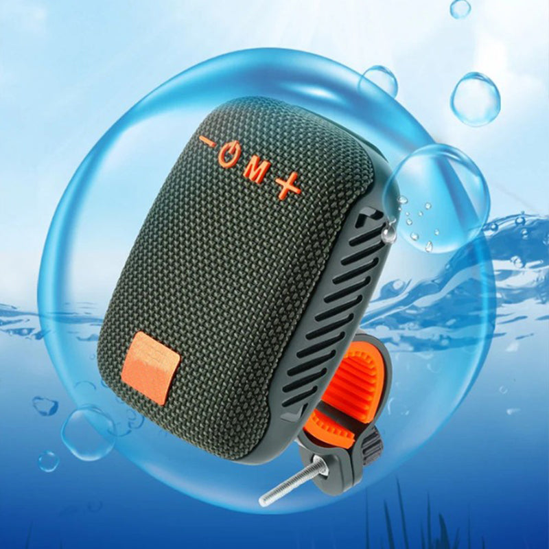 🎵Vízálló kerékpáros Bluetooth hangszóró – IPX5, TWS sztereó és TF kártya támogatás🚲