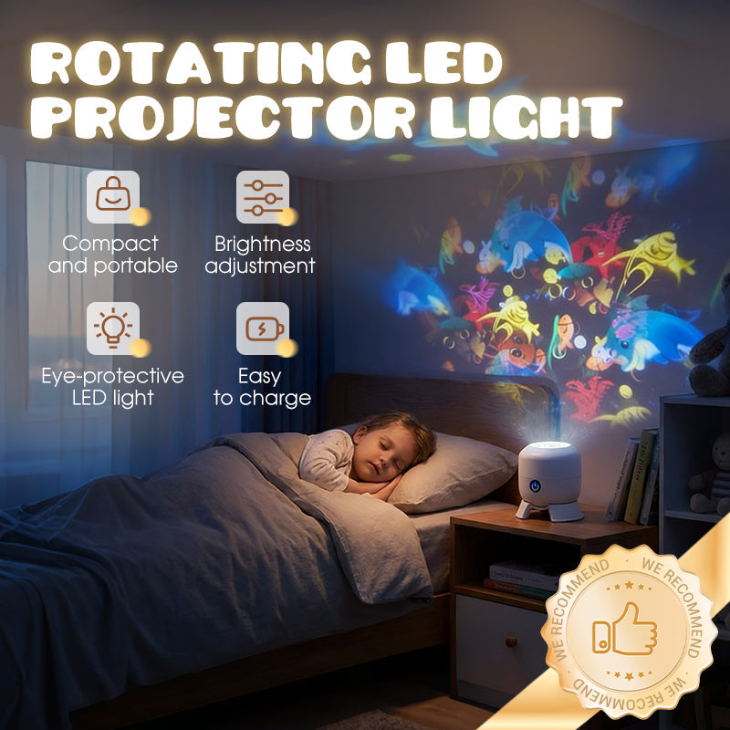 ✨Dinamikusan forgó LED projektor lámpa