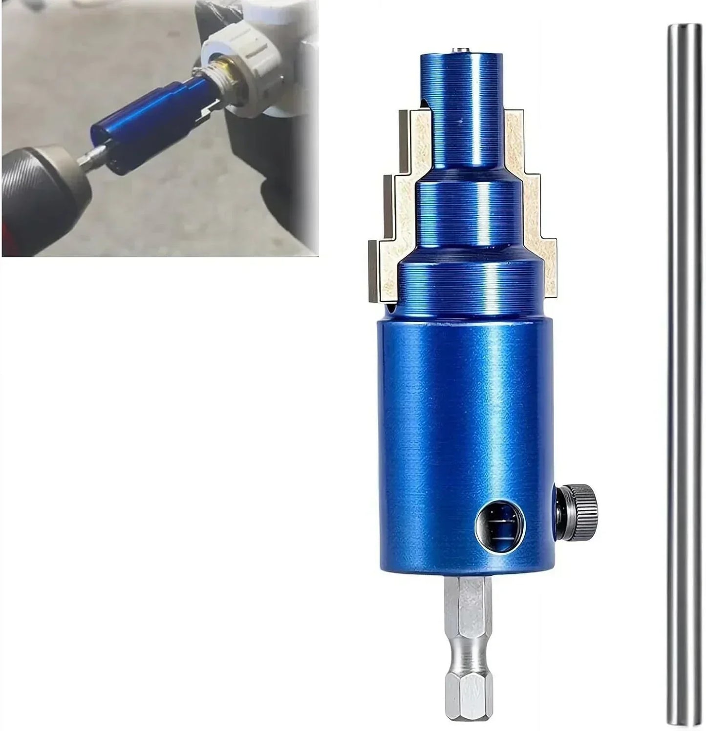 🔧⚡ 3 az 1-ben cső- és szeleplehúzó szerszám – ½″–1″ méretekhez, 40CrV acél, fúróadapterrel, most −50% kedvezménnyel