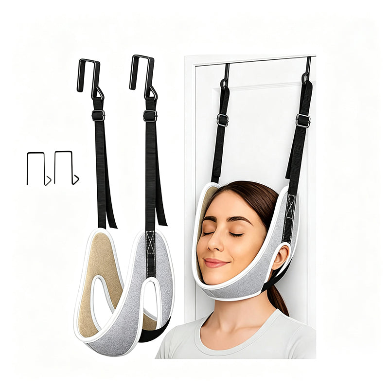 💆‍♀️A nyaki fájdalom enyhítésére szolgáló, ajtóra szerelhető, állítható nyaknyújtó🧘